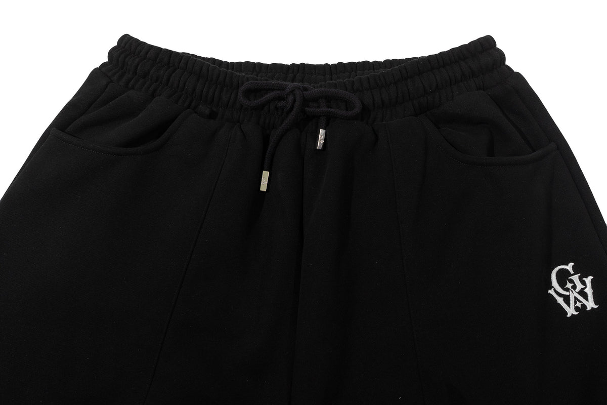 GRAF&WU Unisex Embroidered Cotton Fleece Sweatpants