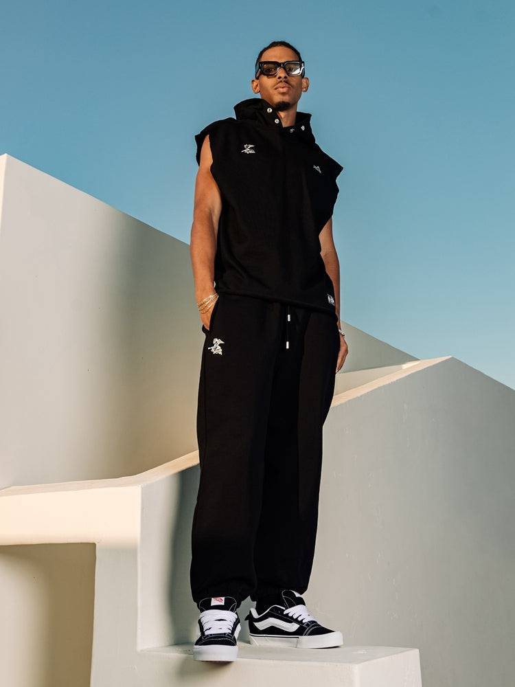 GRAFWU Brand Letter Embroidery Sleeveless