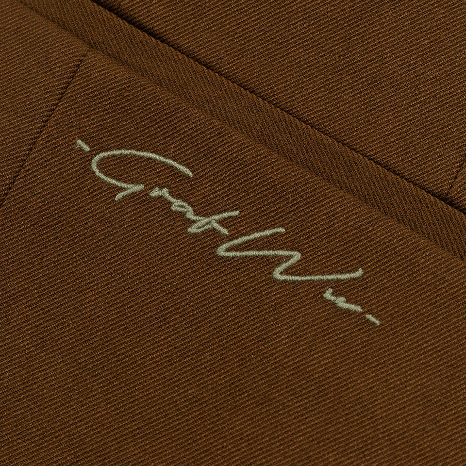 GRAF&WU Art Green Plant-embroidered Luxury Pearl Suit Jacket