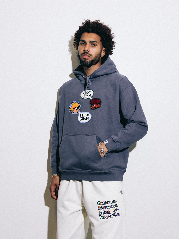 GRAF&WU 9 Relationships Love Family Friend Fleece Hoodie