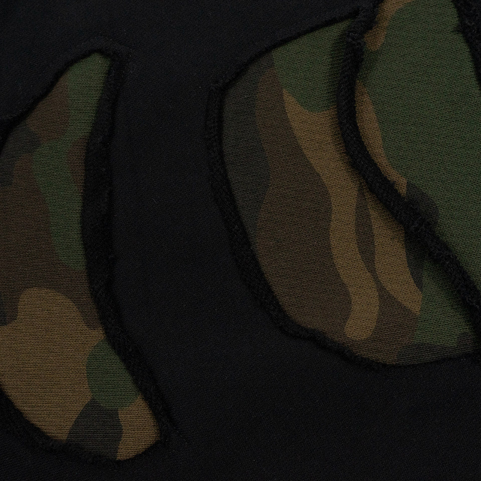 GRAF&WU Camouflage Giraffe Ripped Fleece Sweatpants | Distressed Streetwear Joggers