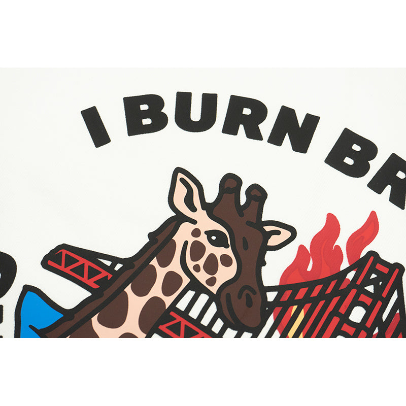 GRAFWU Cut Off The Back Road And Burn The Bridge Giraffe T-Shirts