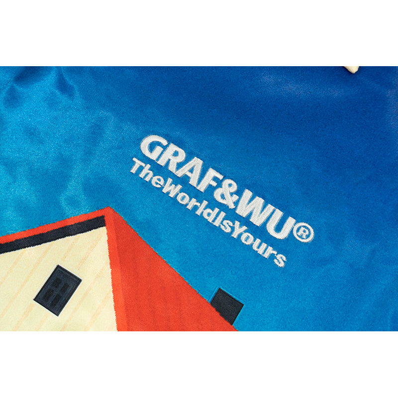 GRAF&WU Embroidered Cows Apple Prints T-shirts