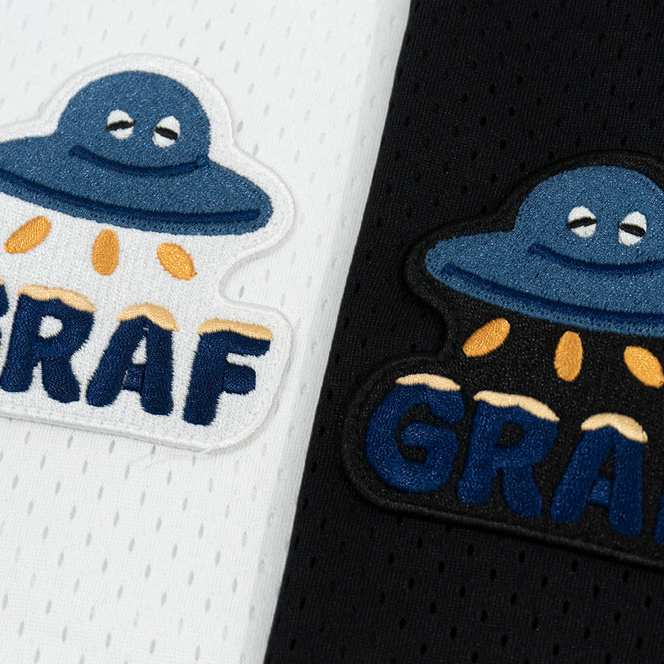 GRAF&WU Cute embroidery badge design double-layer mesh breathable T-shirts
