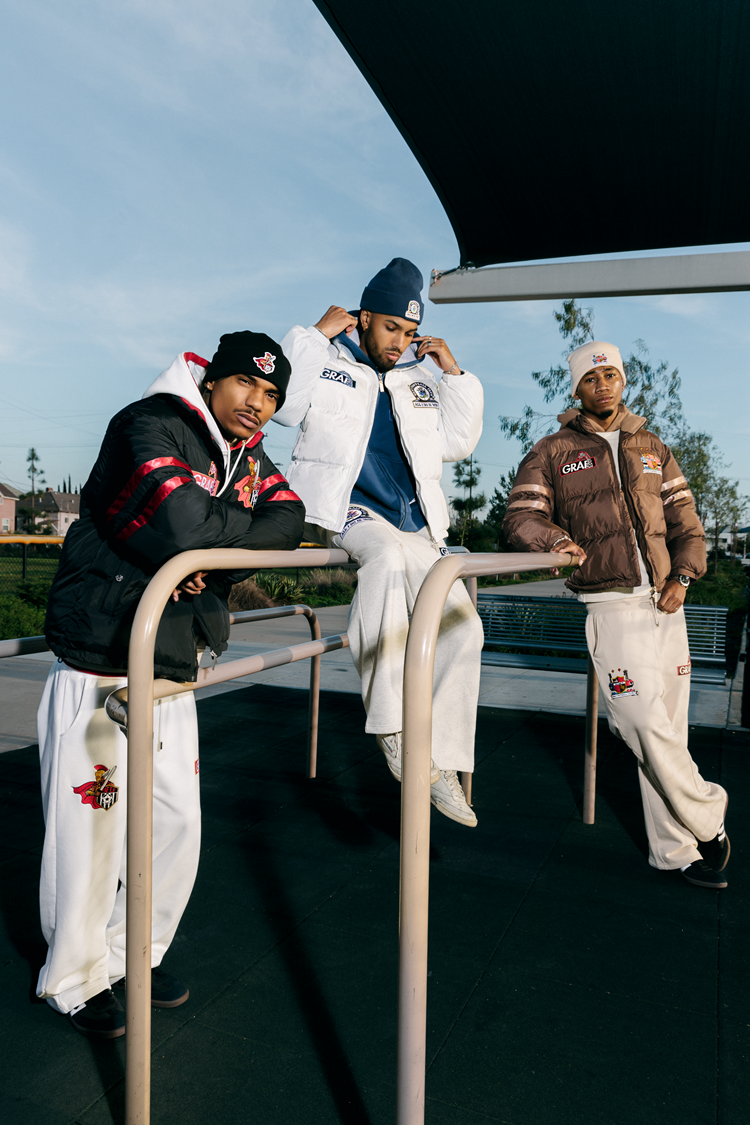 GRAF&WU Blokecore Floral Embroidery Thick Cotton-padded Coat