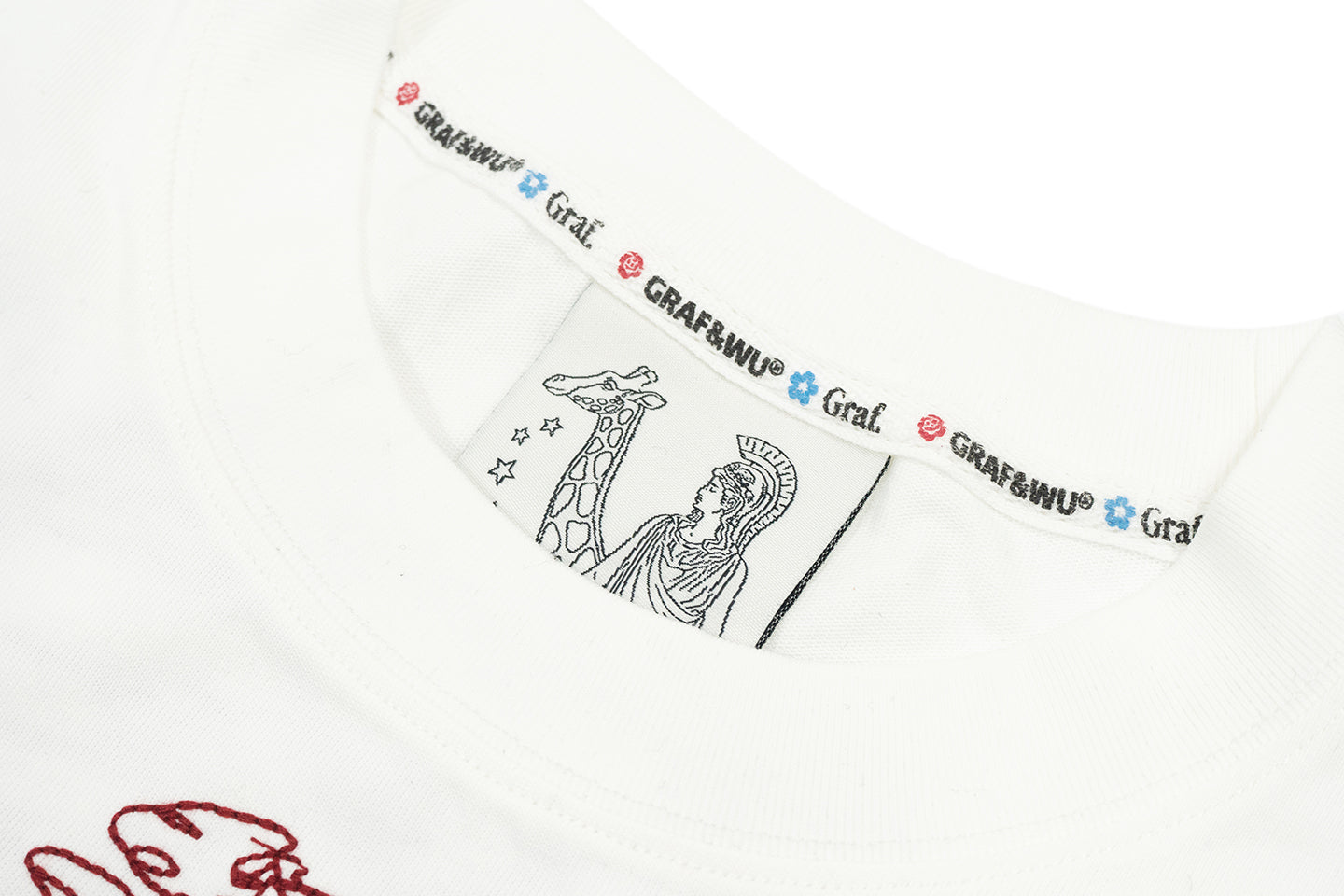 GRAF&WU Skeleton Rib Cage Graphic Long Sleeve Shirt