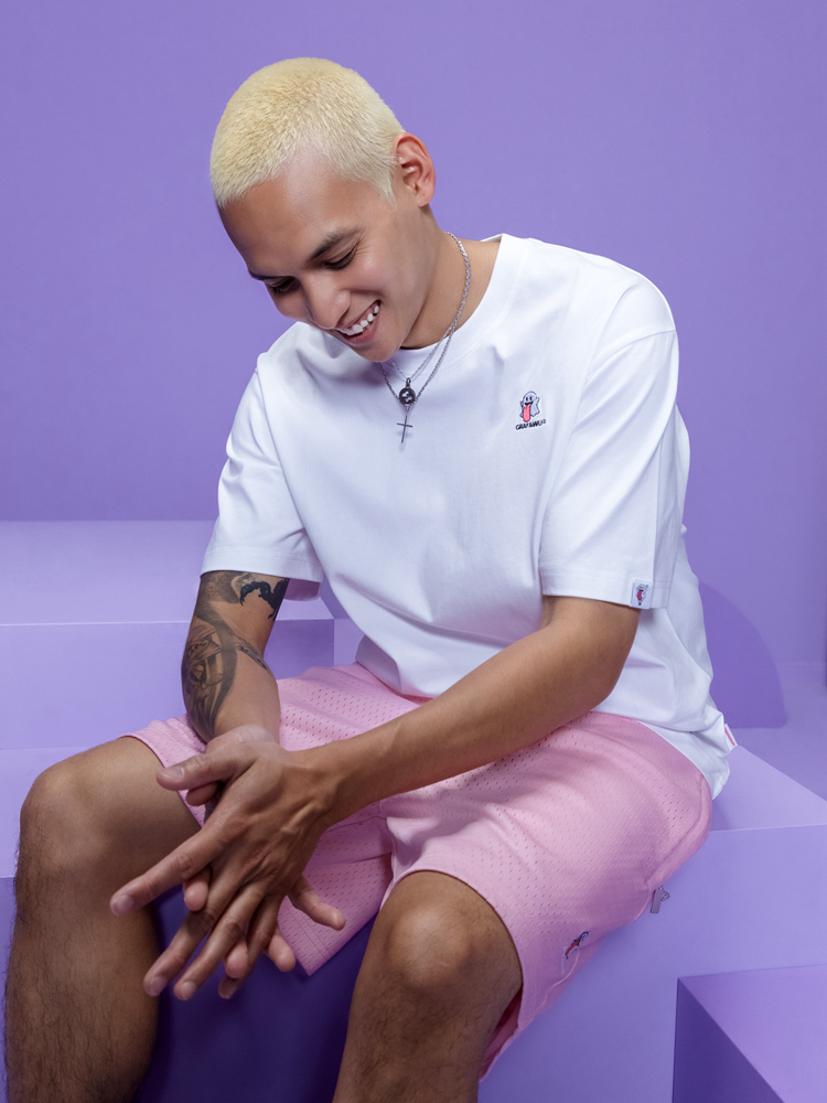 GRAFWU OG Cute Ghost Loose Mesh Sports Shorts