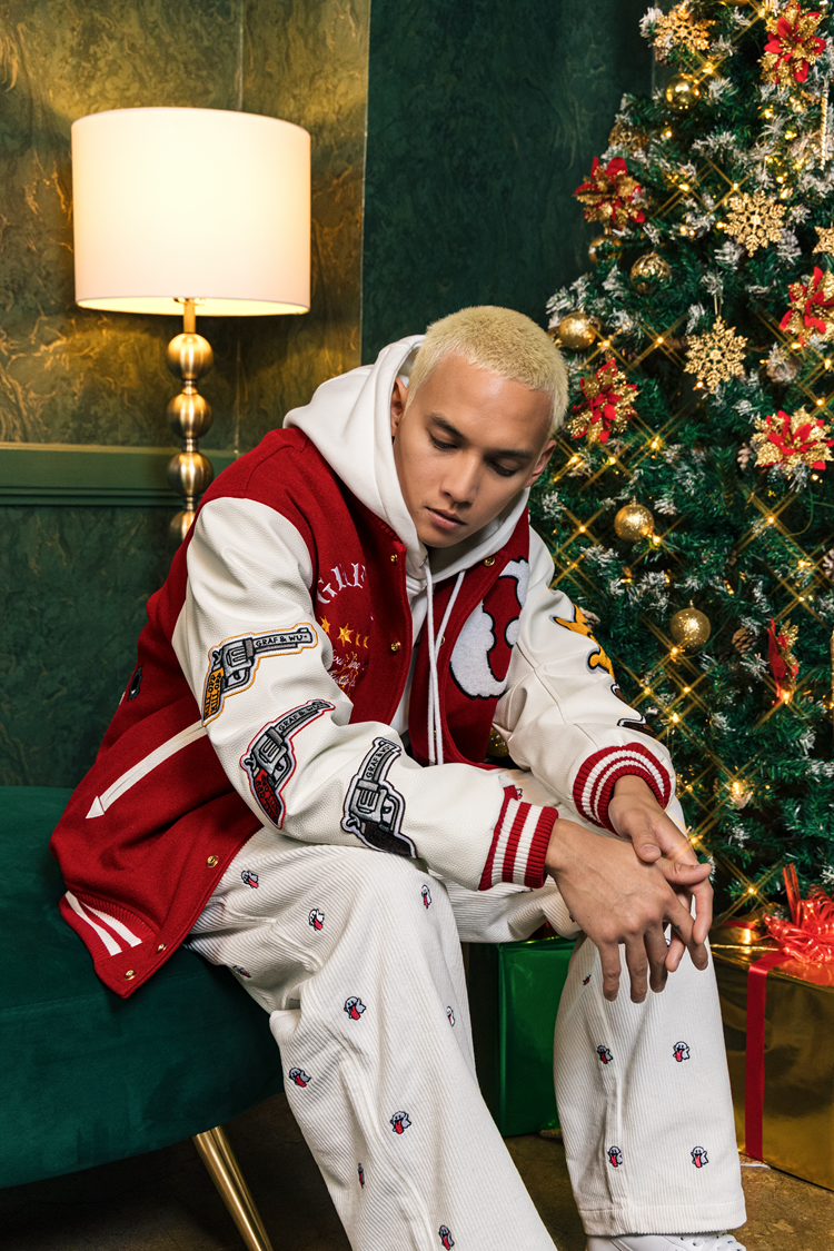 GRAF&WU Mini OG Cute Ghost Embroidered Corduroy Workwear Pants - Premium Streetwear