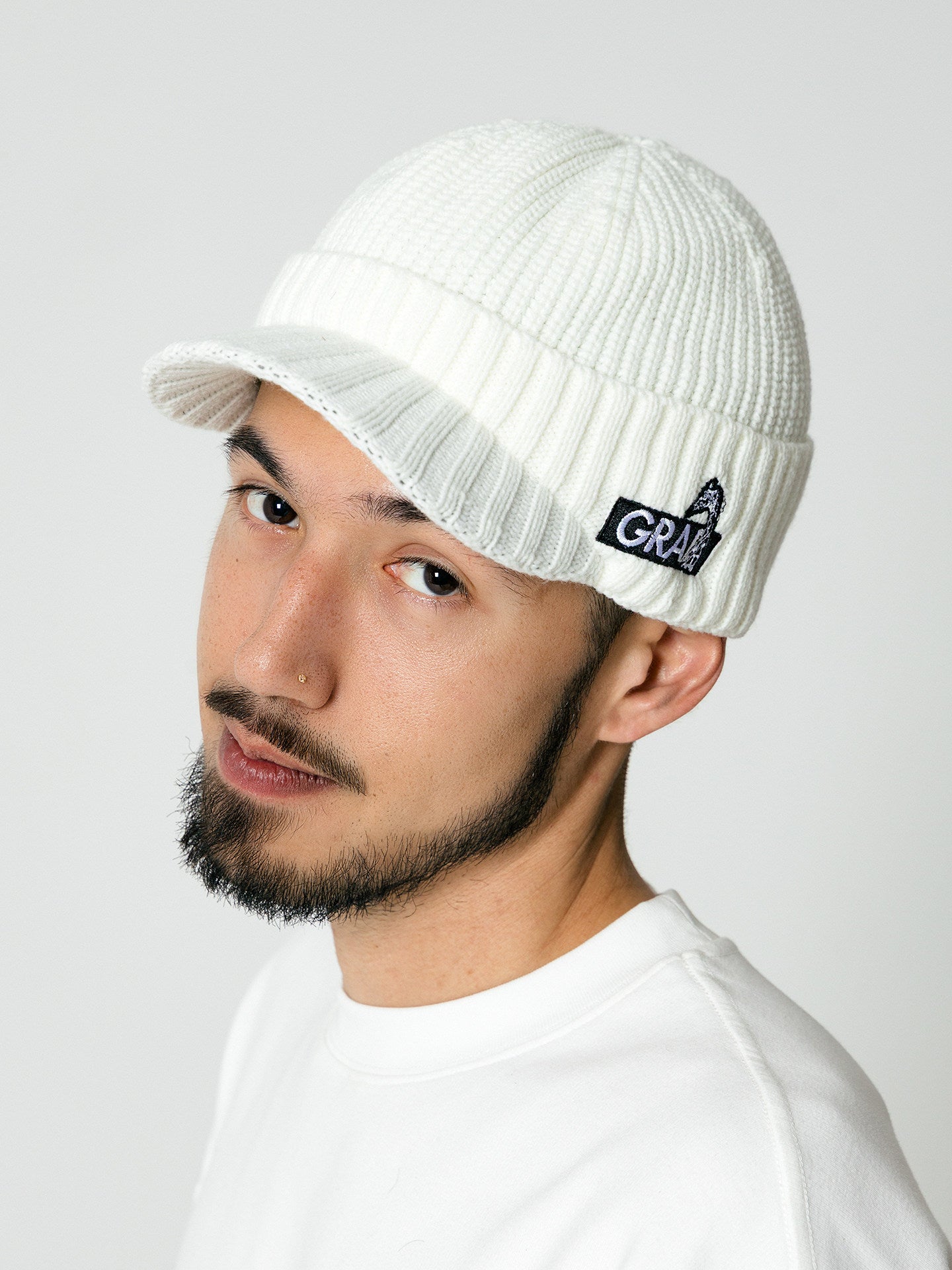 GRAF&WU Giraffe Logo Embroidered Streetwear Knitted Cap