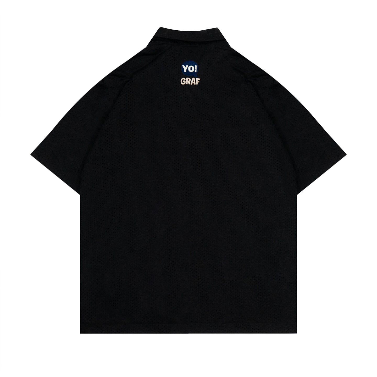 GRAF&WU Cute embroidery badge design double-layer mesh breathable T-shirts