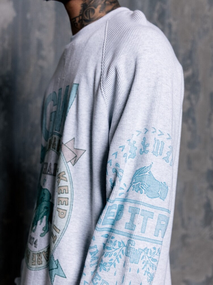 GRAF&WU AK47 Angel Barn Style Printed Cotton Long-Sleeve T-Shirt