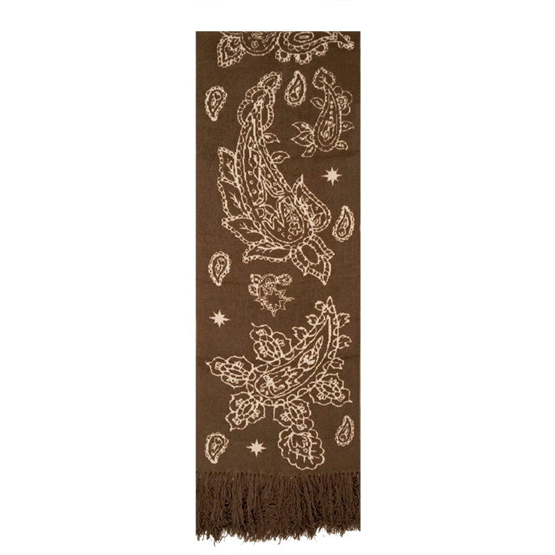 GRAF&WU Paisley Swirl Tassel Scarves | Unisex Fashion & Warmth