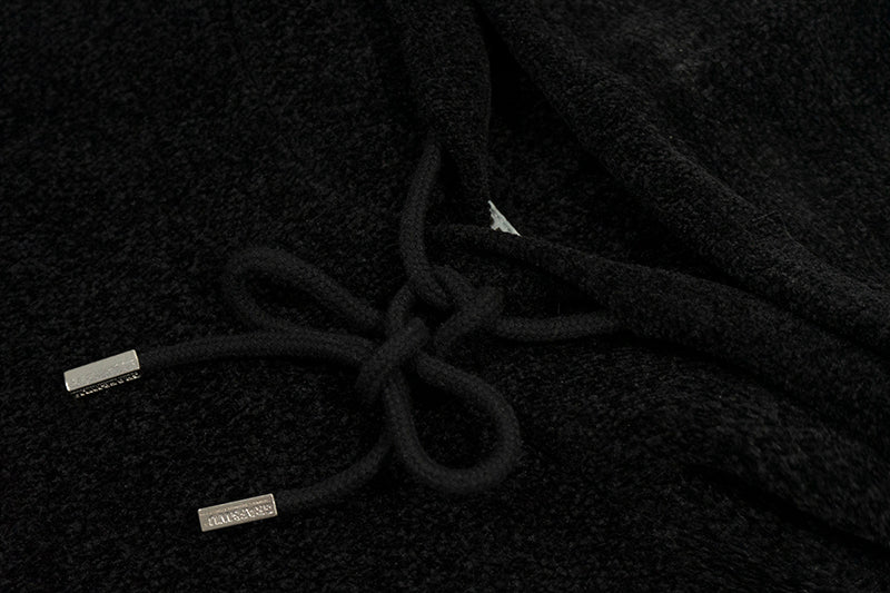 GRAF&WU Arc Logo Chenille Knit Hoodie - Premium Streetwear