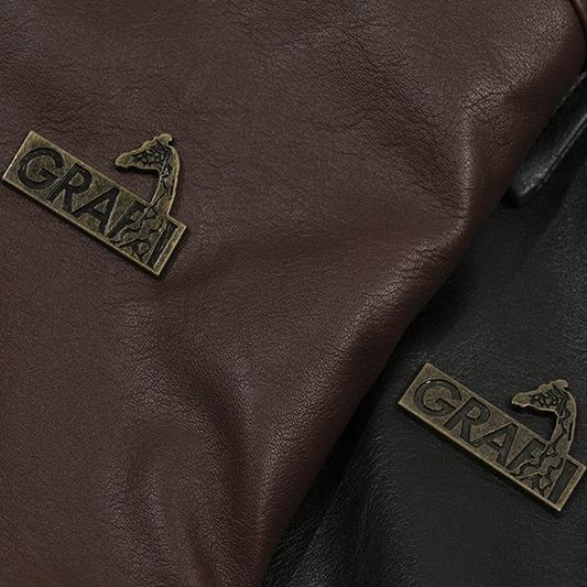 GRAF&WU Bronze Metal Angel Giraffe Retro Coat