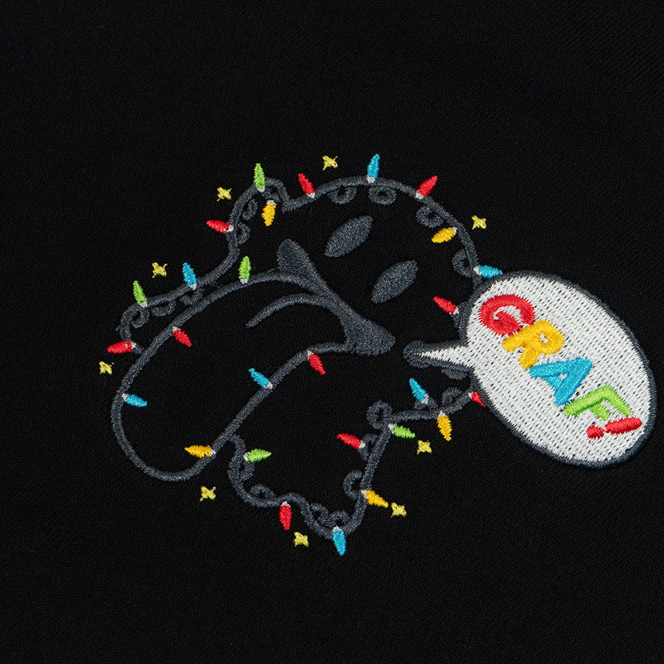GRAF&WU 12 Christmas Cute Ghost Retro Loose Fleece Hoodies Fur Hat