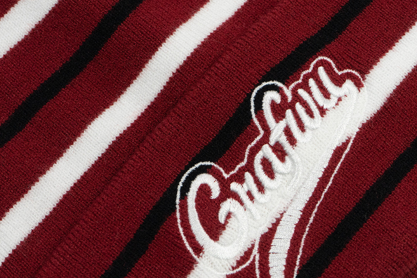 GRAF&WU Trendy Striped Letter Embroidered Street Hip-hop Wool Knit Hat