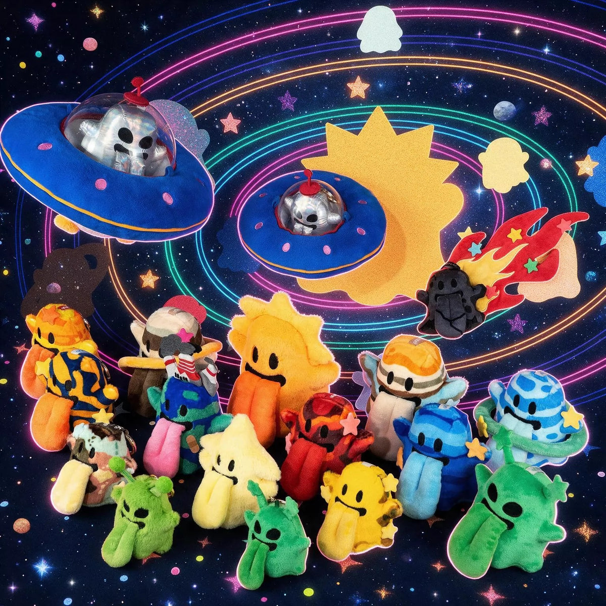 Galaxy Planet Plush Bag Charms | GRAF&WU