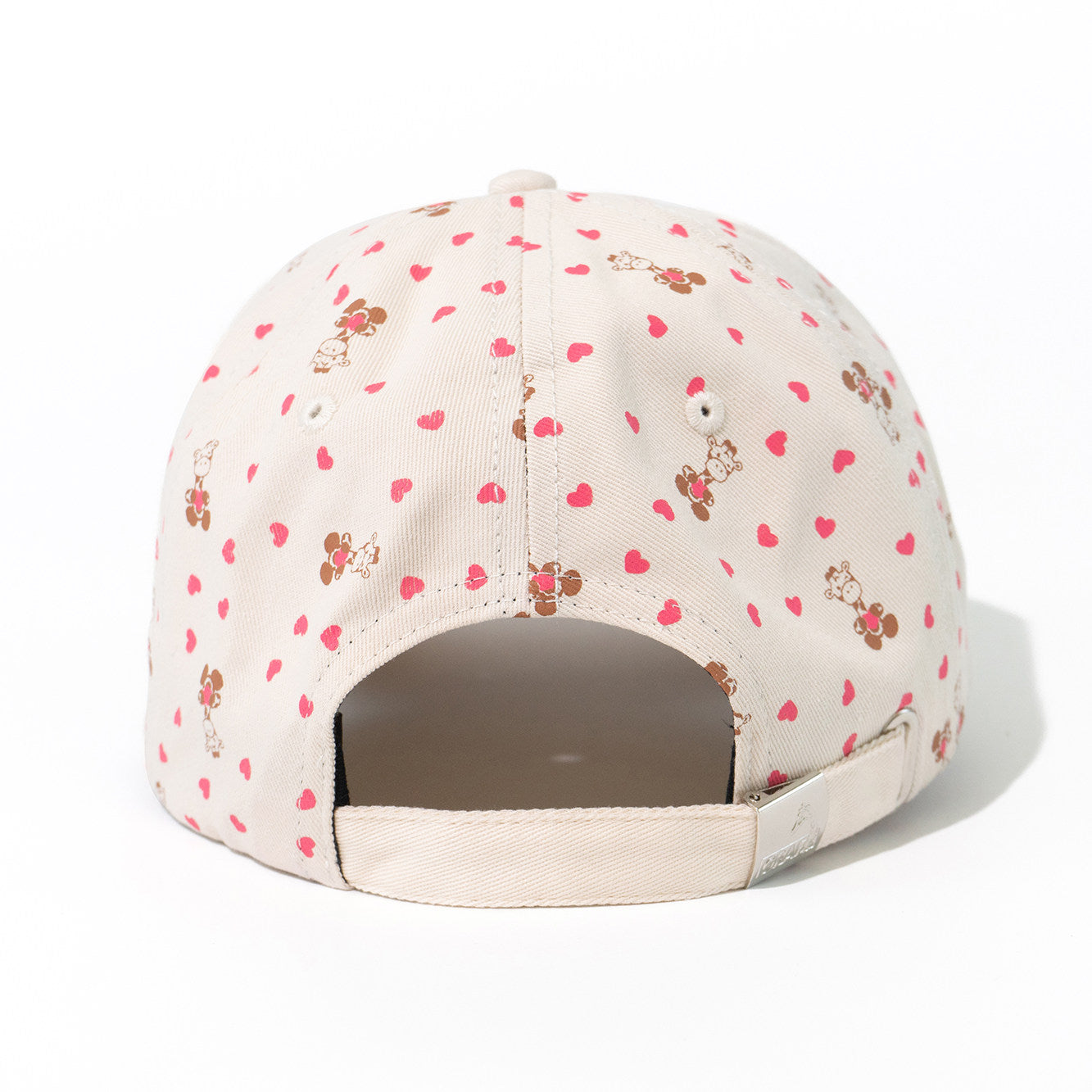 GRAF&WU Cream Fashion 3D Embroidered Cotton Caps