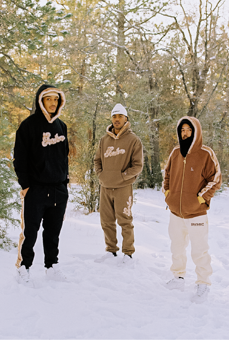 GRAF&WU Fashion Faux Fur Luxury Oversize Thick Hoodie