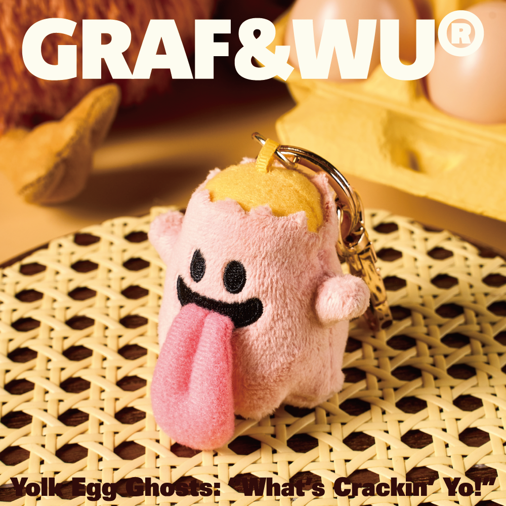 GRAF&WU Lovely Quail Egg Cute Ghost Bag Charm