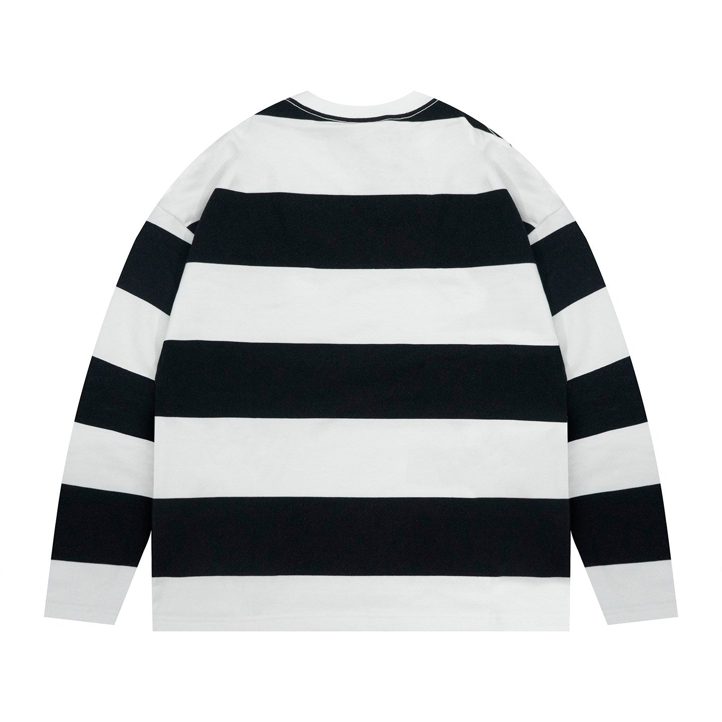 GRAF&WU World Is Yours-Victory Goddess Striped Retro Long Sleeve Shirt