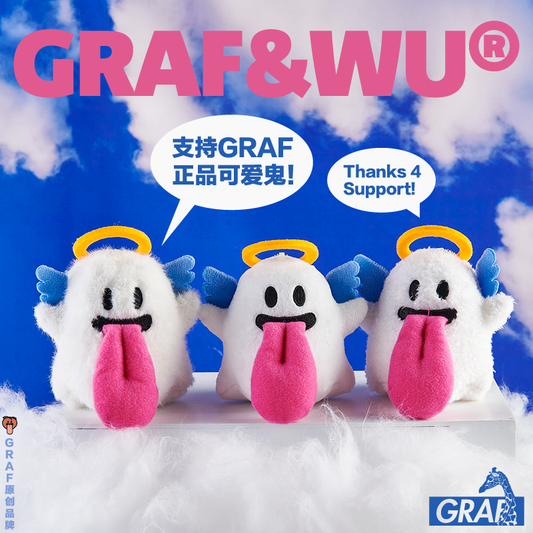 GRAF&WU BooGhost 2.0 Plush Bag Charm