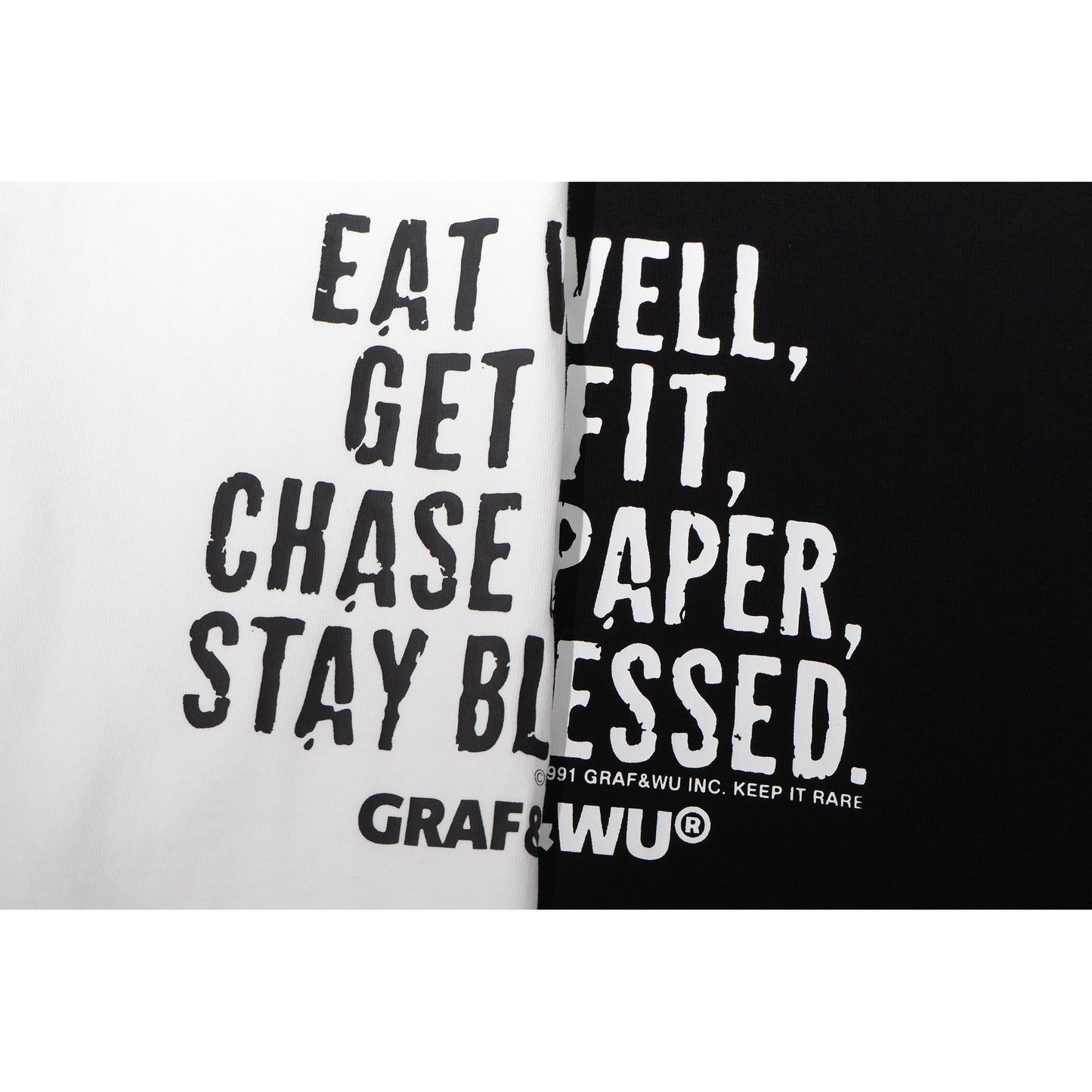 GRAF&WU Inspirational Slogan Graphic Printed Streetwear T-shirt