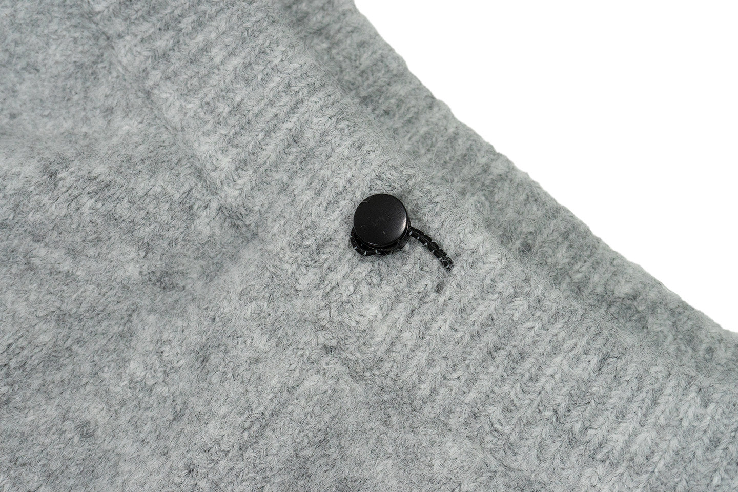 GRAF&WU Letter Embroidered Thick Warm Knitted Mohair Casual Trousers
