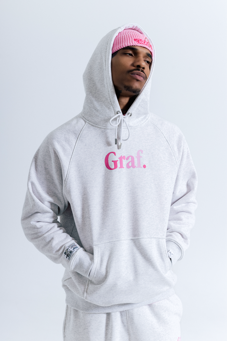 GRAF&WU Gradient Graf Fleece Oversized Streetwear Hoodie