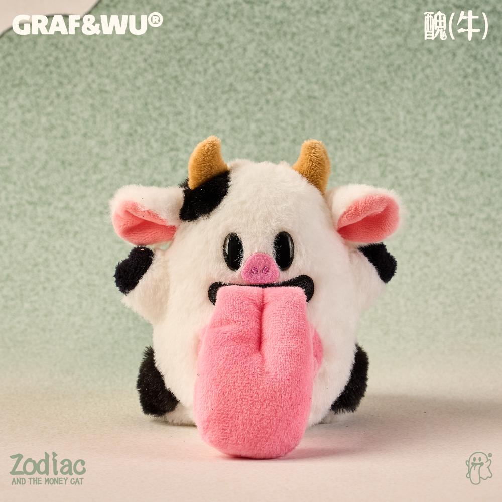 GRAF&WU Maneki-neko 12 Zodiac Signs Trend Bag Charm Plush Dolls