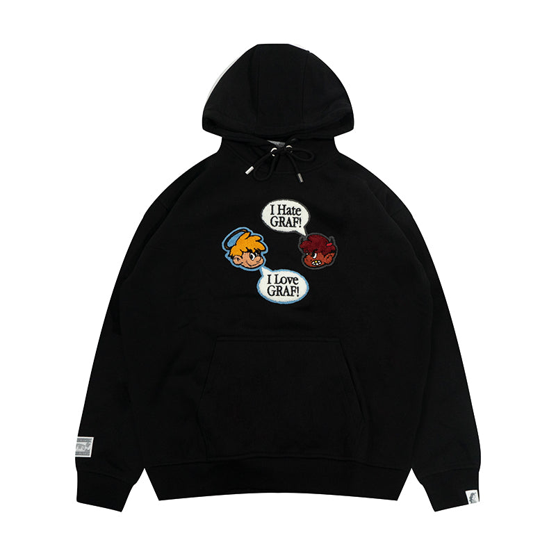 GRAF&WU 9 Relationships Love Family Friend Fleece Hoodie