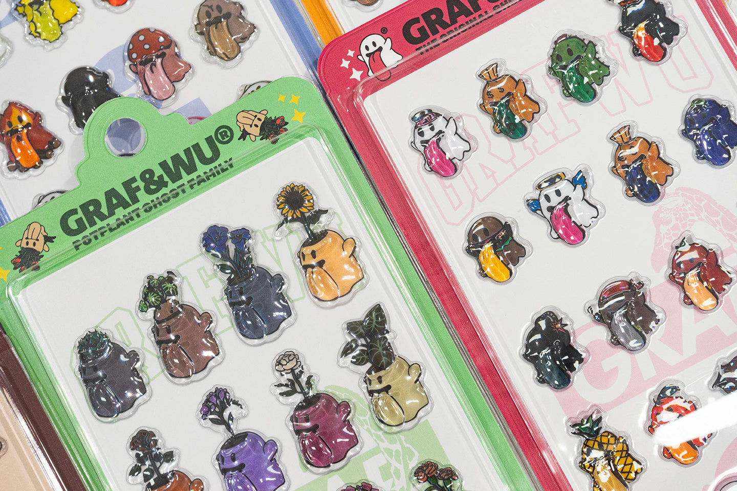 GRAF&WU 3D Embossed Mobile Phone Computer Stickers