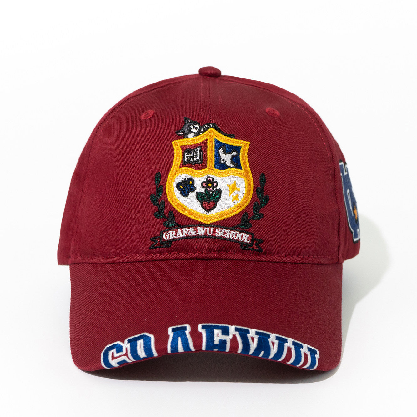 GRAF&WU College Baseball Cap Retro Varsity Style Streetwear Hat Unisex