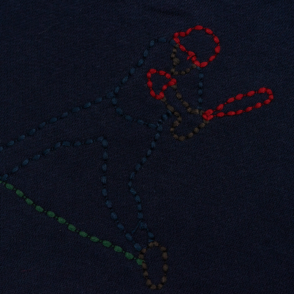 GRAF&WU Handmade Embroidered Baseball Man Layered-style Hoodie