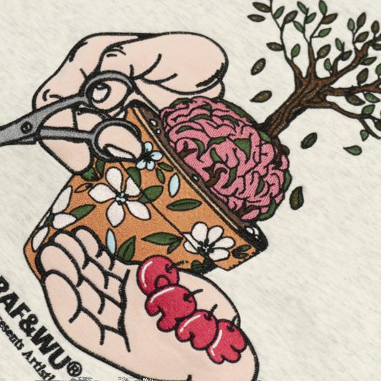 GRAF&WU Brain Potted Plant Hoodie Harvests Creative Fruits Sweatshirt