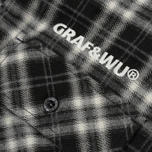 GRAF&WU Hot Girl's Ultra-Short Plaid Giraffe Retro Shirt