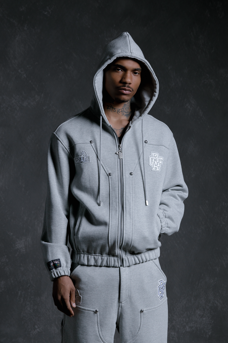 GRAF&WU Lumberjack Streetwear Oversize Zip-up Hoodie