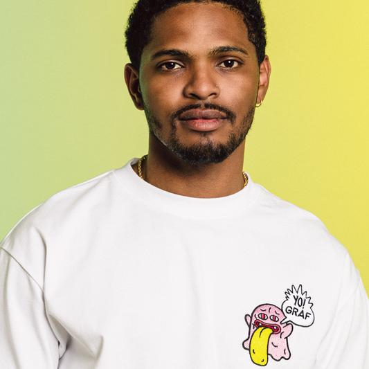 GRAFWU Rapper Boo Ghost Embroidered T-Shirts