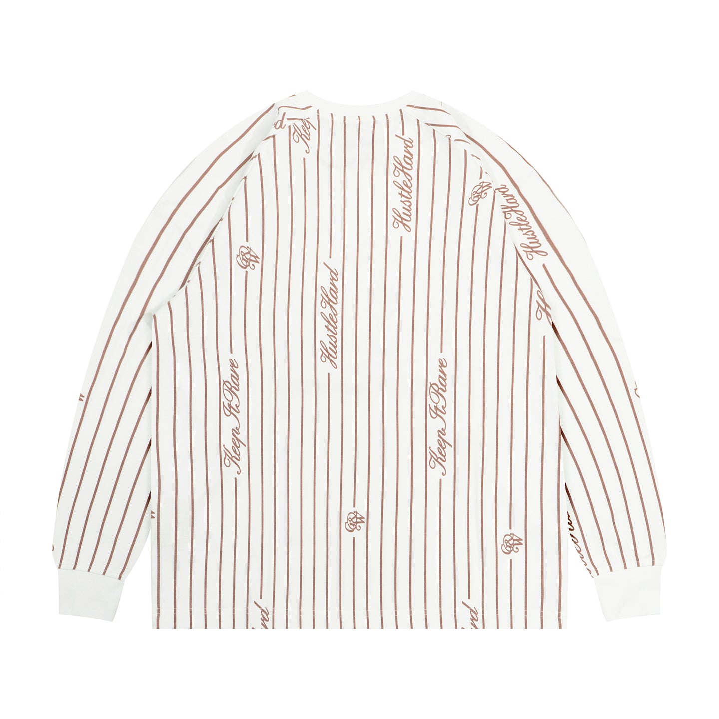 GRAF&WU Brand Slogen Vertical Striped Mexican-style Long-sleeved Shirt