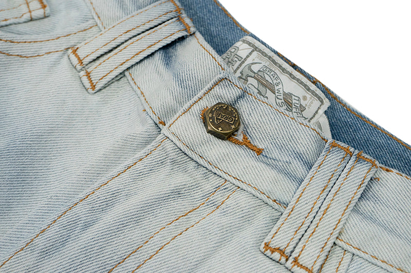 GRAFWU Light Blue Oversized Jeans