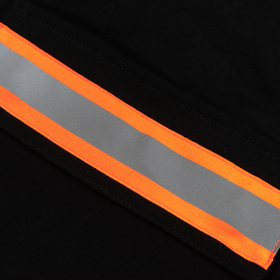 GRAF&WU Firefighter Style Reflective Lobster Buckle Work Jacket