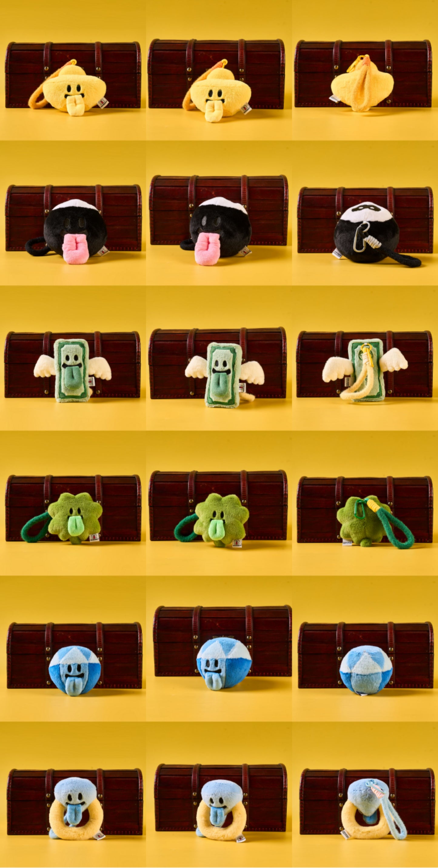 GRAF&WU Plushie Wealth Cute Lucky Gold Ingot Plush Trendy Bag Charm