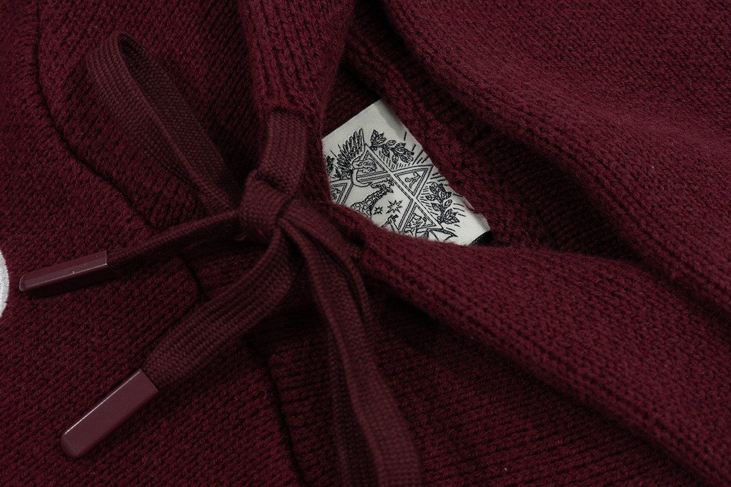 GRAF&WU Trust In Graf Embroidered AK47 Angel Knitted Hoodie Sweater