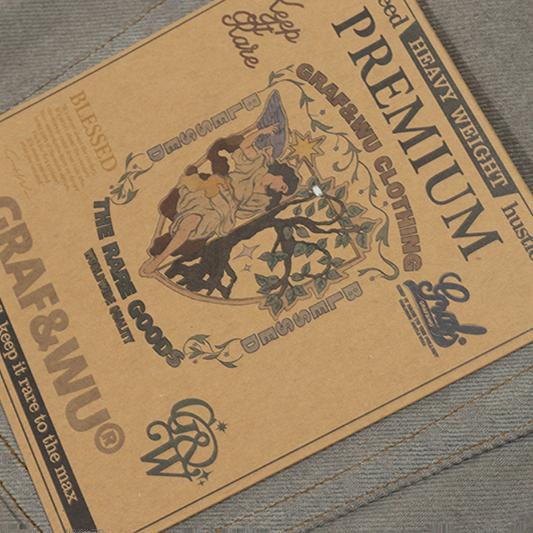 GRAF&WU Baggy Fit Washed Jeans