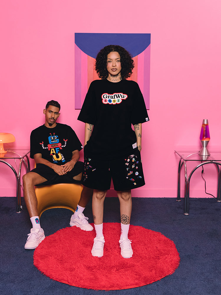GRAF&WU Robot Pattern design T-shirts