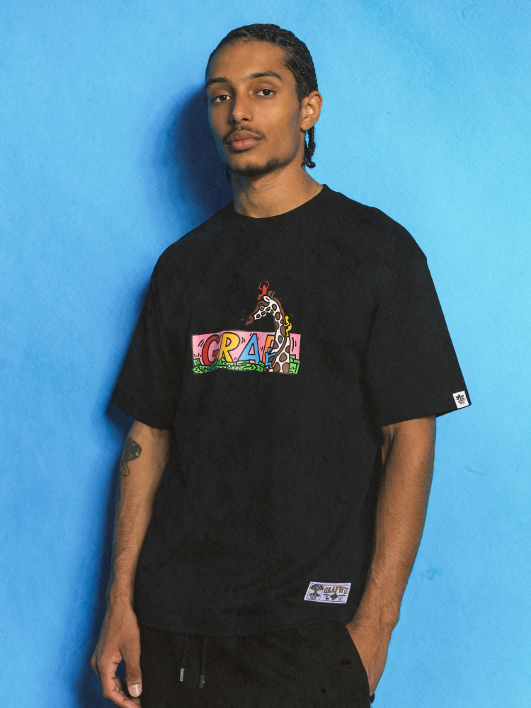 GRAF&WU Tribute Keith Haring Pop Art Cartoon T-shirt