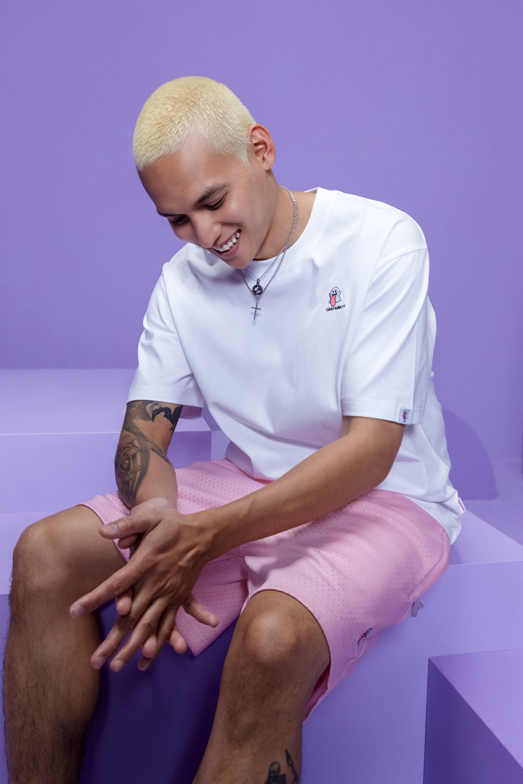 GRAFWU OG Cute Ghost Loose Mesh Sports Shorts