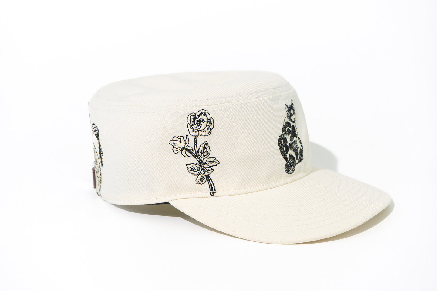 GRAF&WU Cat Goddess Stay Blessed Banknote Embroidered Flat-Top  Cap