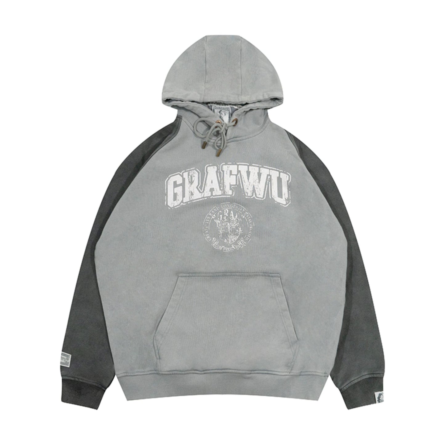 GRAF&WU Break to Build Cracked Letter Goddess Academy Oversized Hoodie