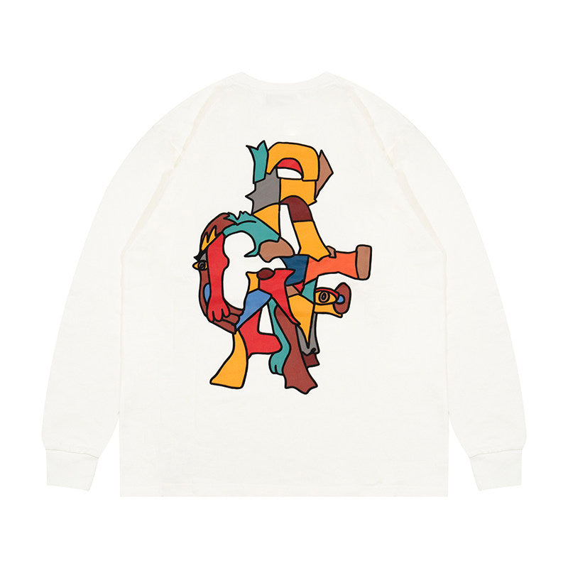 GRAF&WU Tribute Artist Picasso Abstract Long Sleeve T-shirt